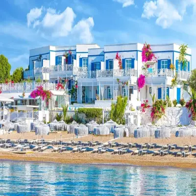 Otel Mavi Beyaz