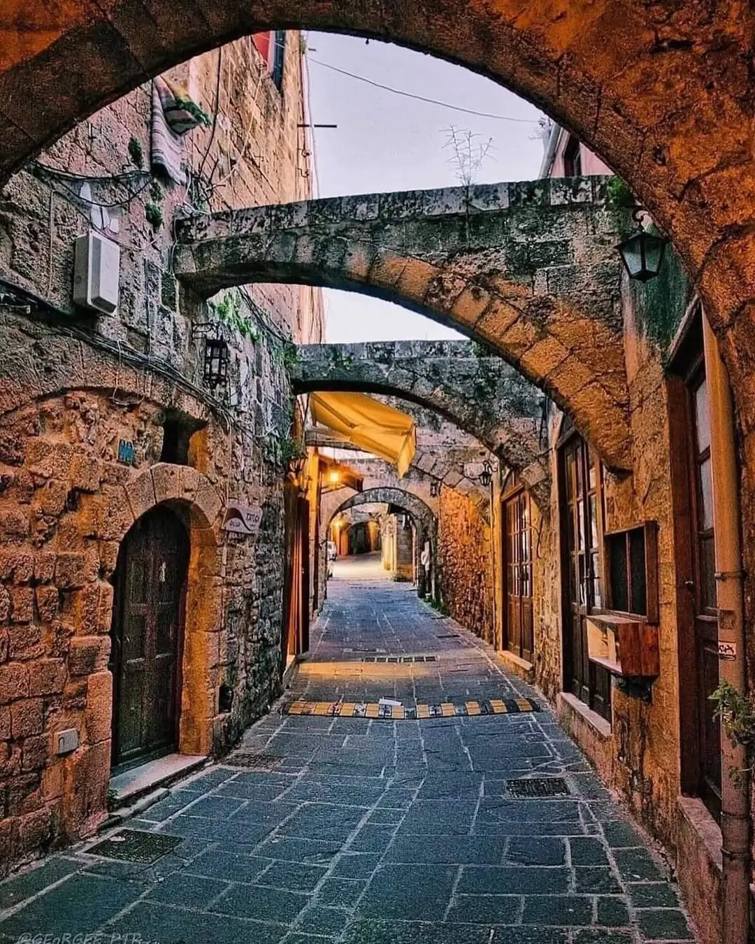 Rodos Adası Kalei&ccedil;i Sokakları